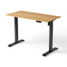 OmniGO regulējama augstuma galds, ozola galda virsma 120 × 60 cm, melns rāmis