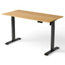 OmniGO regulējama augstuma galds, ozola galda virsma 140 × 70 cm, melns rāmis