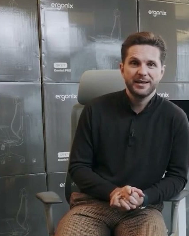 Raidījuma „Proto Industrija” filmēšana: saruna OmniSit Pro krēslā